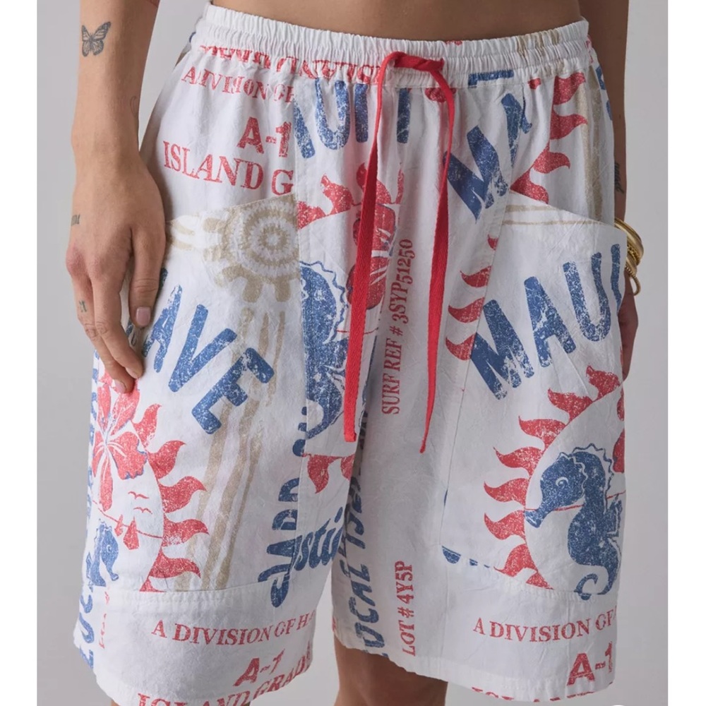 BDG UO Bradley Baggy Longline Shorts Jorts